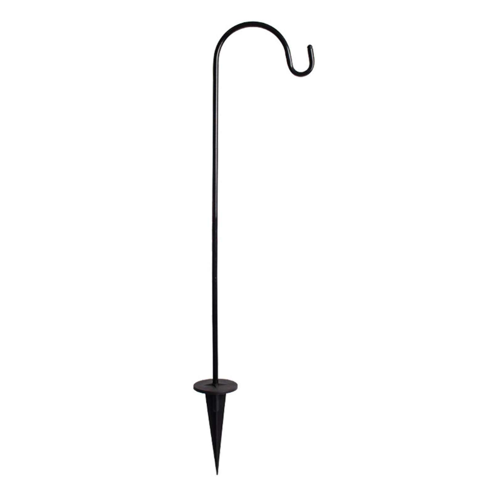 Crochet de suspension réglable en métal, hauteur 68 cm, noir, pour mangeoire à oiseaux ou lanterne