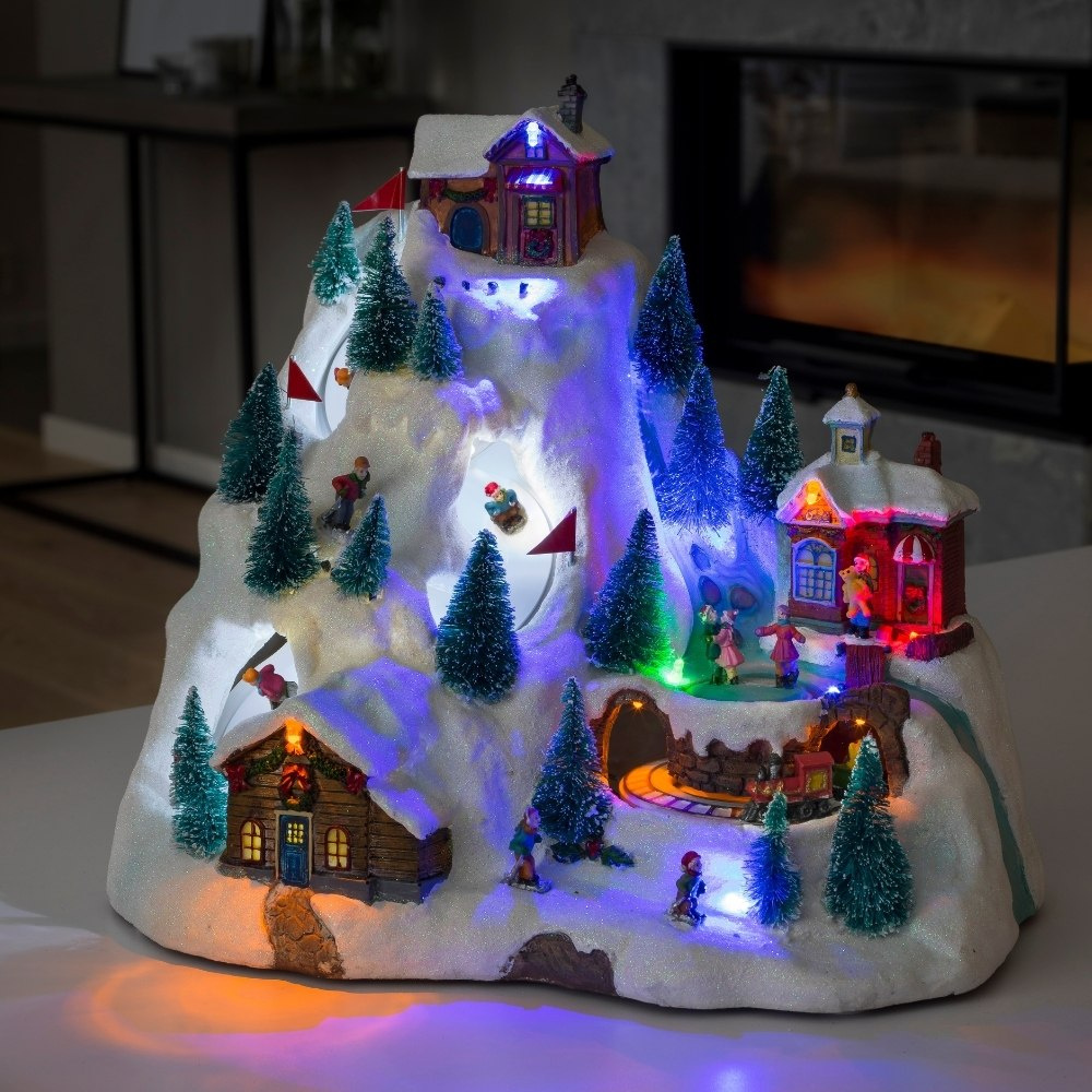 Konstsmide LED Szenerie Skipiste,Animation, 8 klassischen Weihnachtsliedern - Image 3