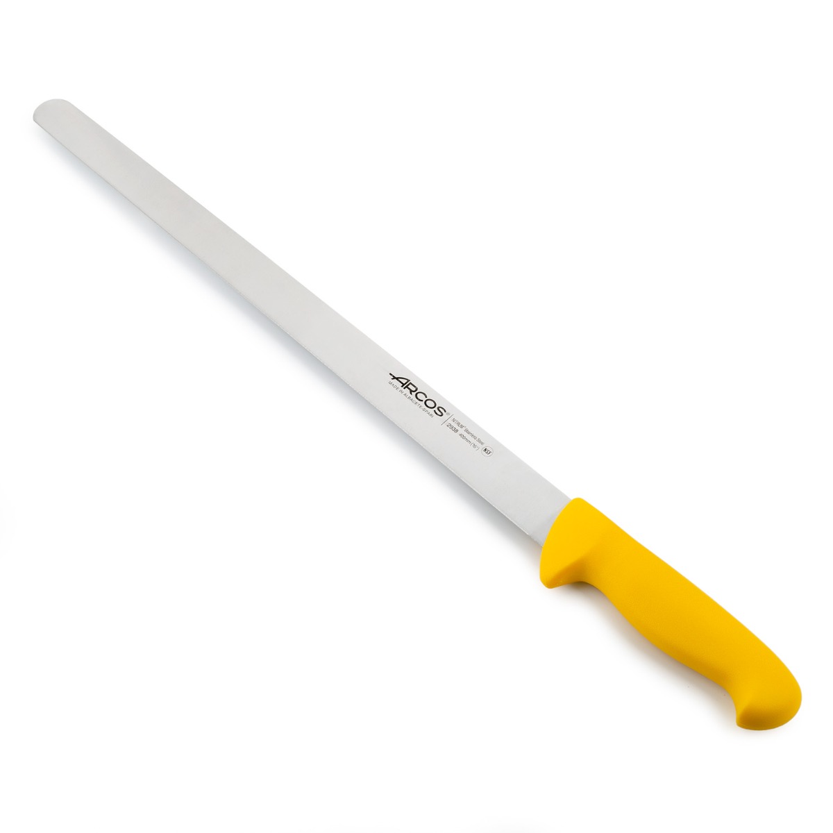 Arcos Gelb Wurstmesser Farbe - Prof 293800 In Edelstahl Nitrum Und Mango Ergonomische E Polypropylenklinge Und 40 Cm Klinge, Schaukasten