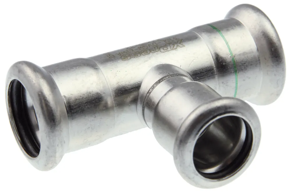 Vsh Xpress Edelstahl T-Stück Reduziert I/I/I 76,1X22x76,1 Typ R2715, 6204341