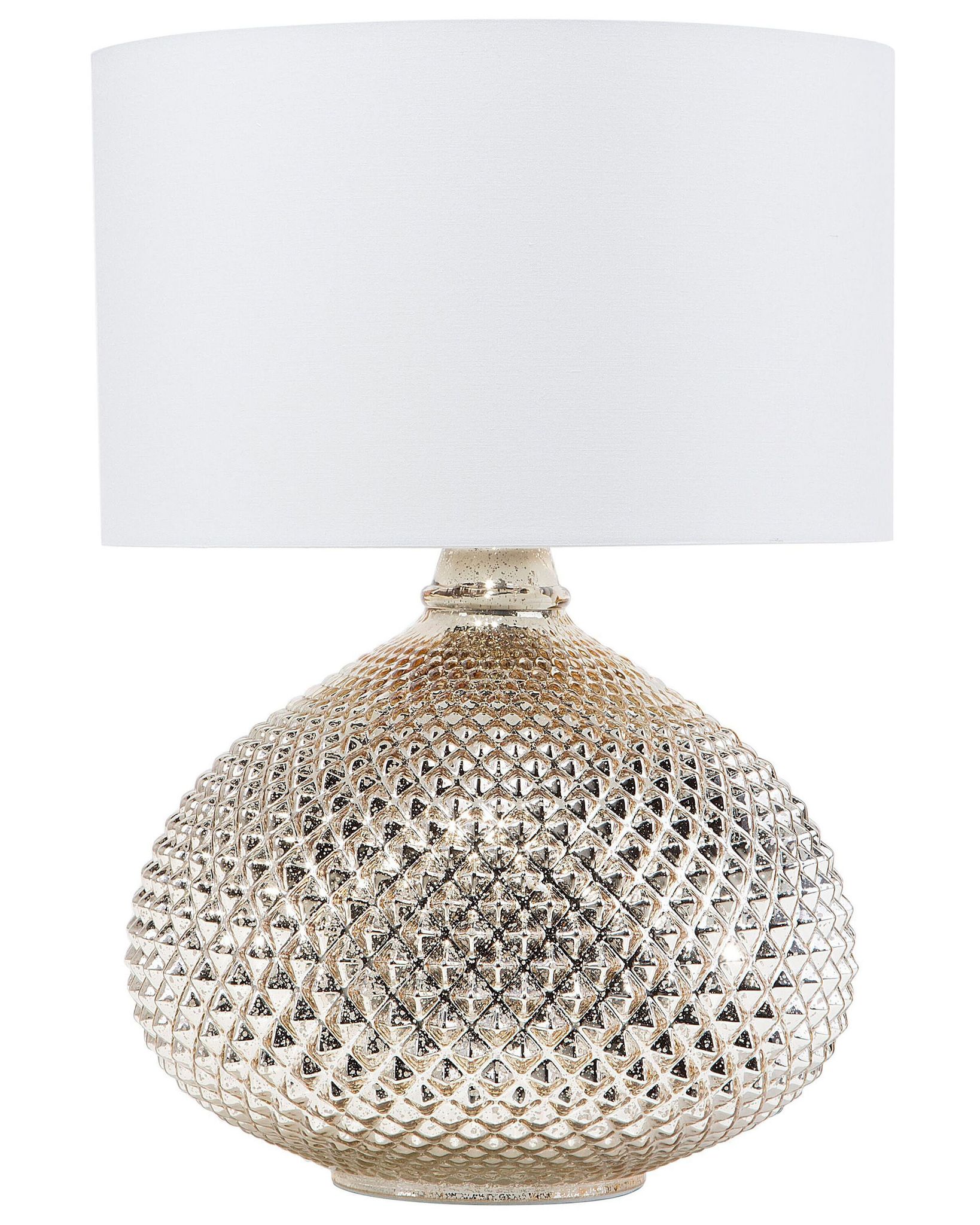 Beliani Table Lamp Madon Glass Gold