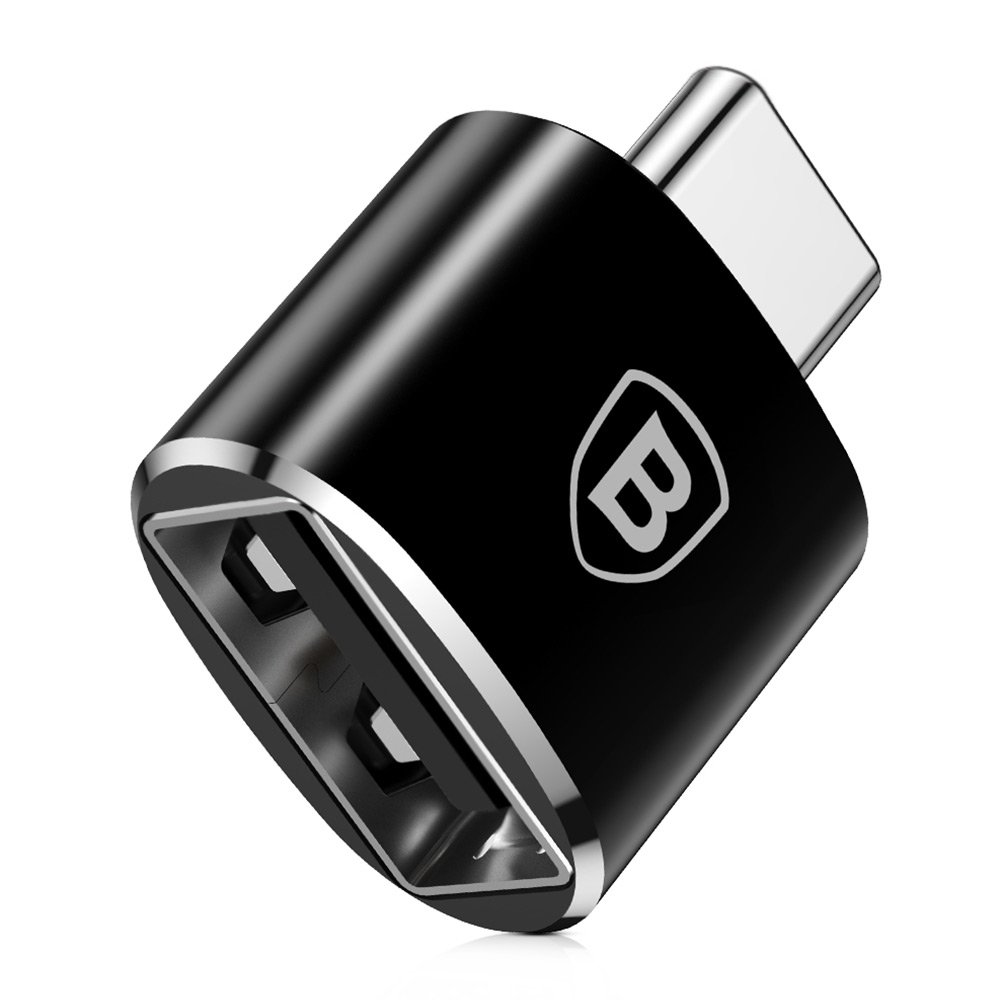 Baseus Exquisite OTG (USB-C), USB Adapter, Schwarz - Bild 5