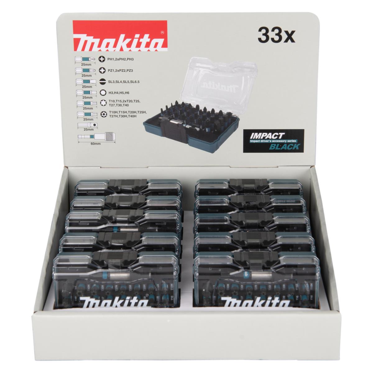 MAKITA E-12441 - Estuche de puntas IMPACT BLACK, 33pcs