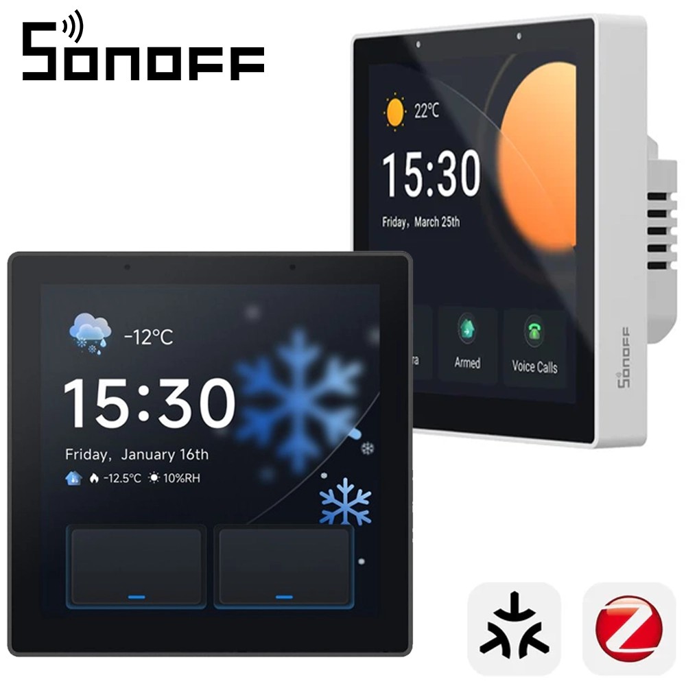 Panneau de contrôle intelligent pour maison connectée SONOFF NSPanel Pro Gen2, relais double canal, type 86, intègre les appareils, compatible avec Apple Home via Matter