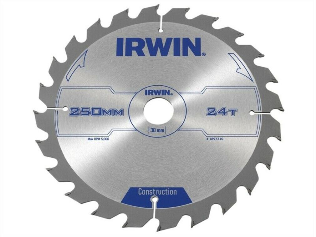 Irwin - Kreissägeblatt 250Mm/24T Tisch+Gewährleistung
