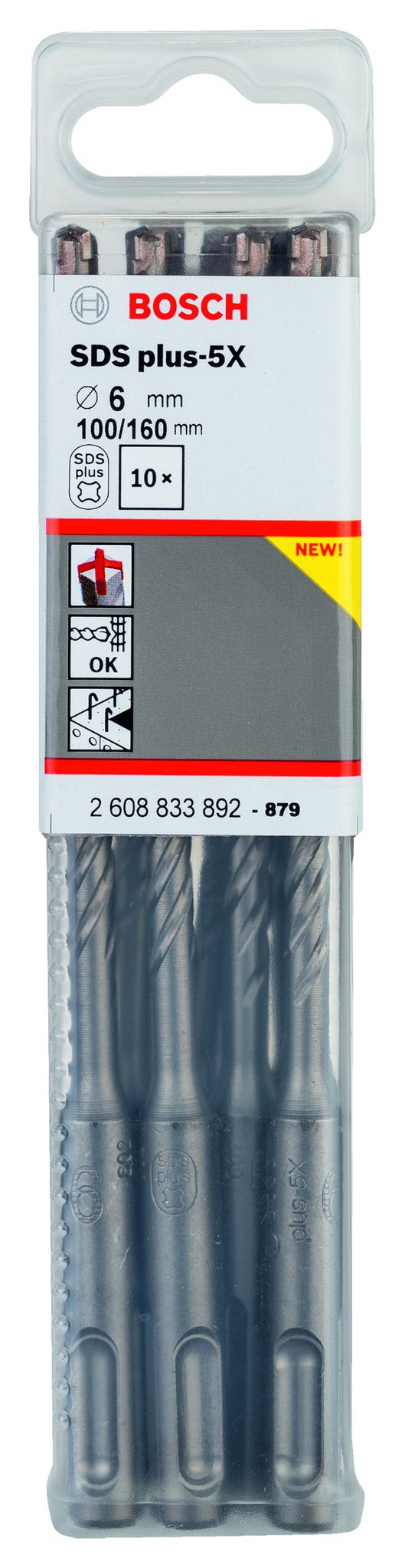 SDS Plus-5x mèche 6 x 100 x 160 mm — photo de l’offre ManoMano