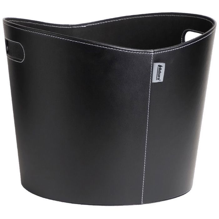 ADURO Holzkorb »Proline«, Ø: 39cm, schwarz, Kunstleder - Image 3