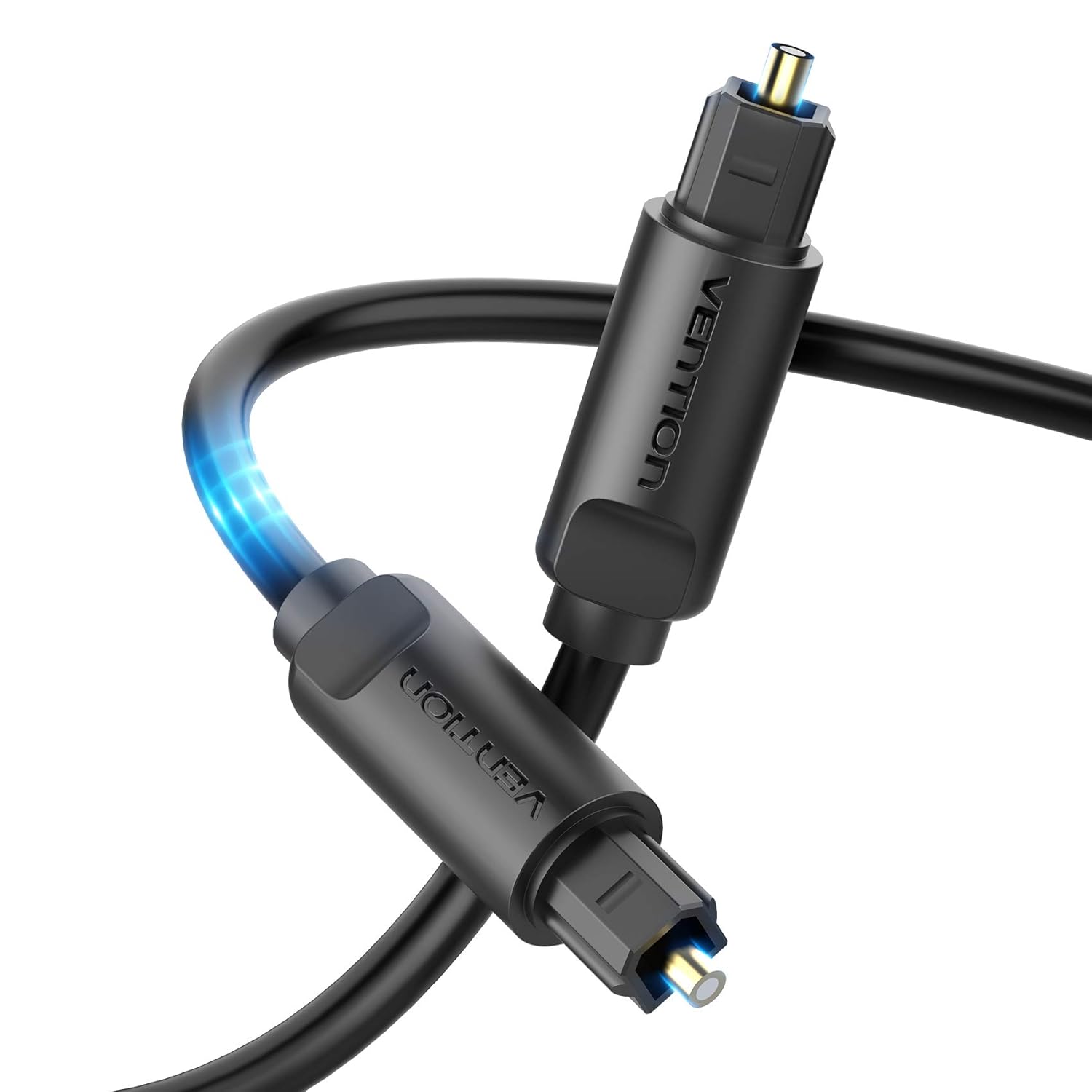 Schwarz Digitales Optisches Audiokabel Glasfaserkabel Toslink-Audiokabel 1 Meter - Bild 4