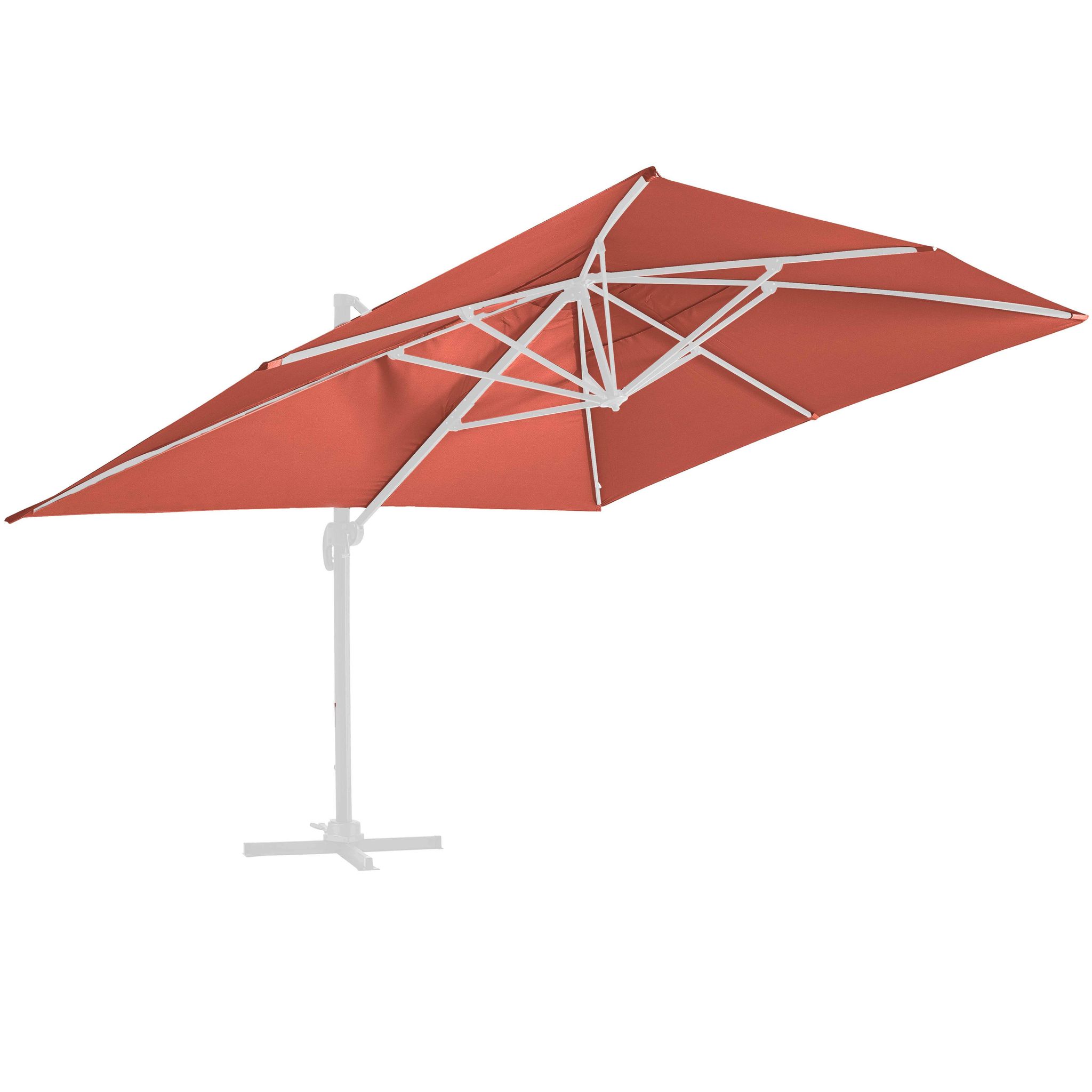 Oviala – Toile De Parasol Déporté 4x3m – 100% Polyester 250g/m²