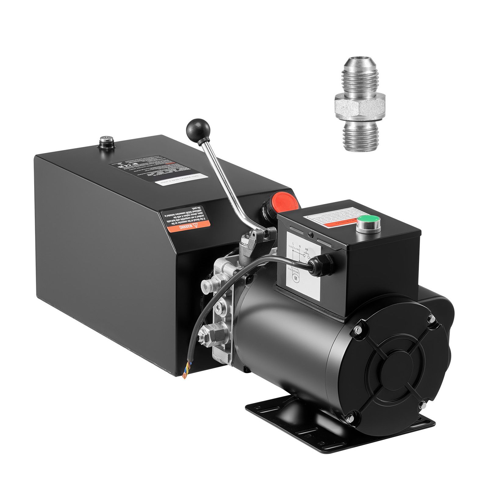Pompe hydraulique 220V simple effet 15 quarts, débit 6,3 L/min, pression 22 MPa, pour benne et élévateur auto