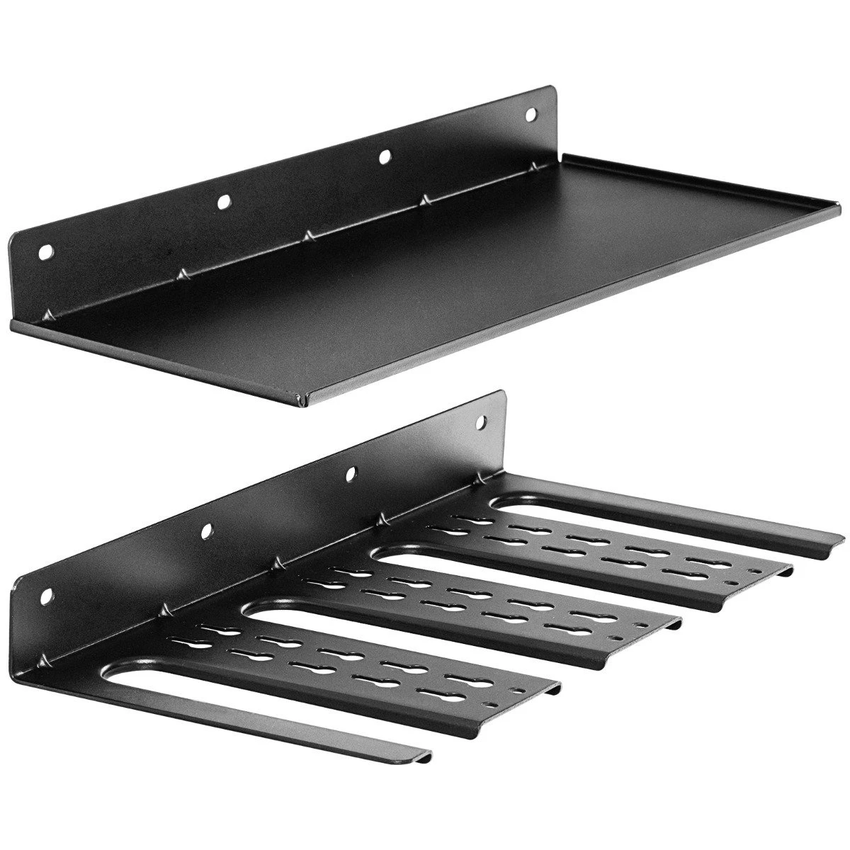 Porte-outils mural en acier au carbone avec 4 emplacements et 36 trous de perçage, supporte 23 kg