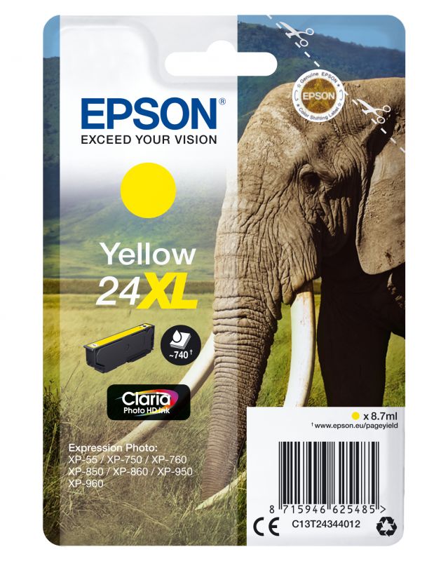 Epson , Druckerpatrone, Claria Photo Hd Ink Yellow 24X (Y) - Bild 4