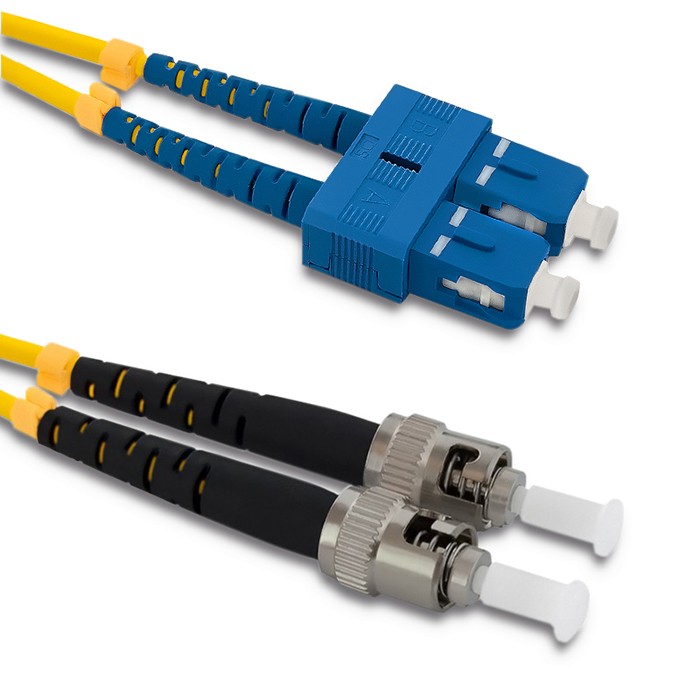 Oem Gelb Qoltec Sc/Upc - St/Upc Glasfaser-Patchkabel Singlemode 9/125 G652d Duplex 3 M