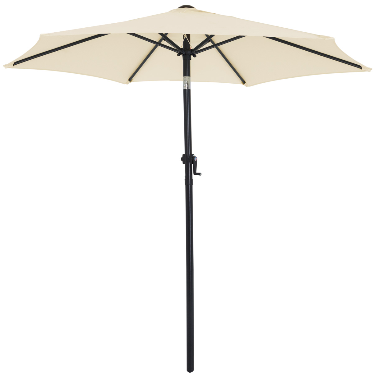 Parasol Inclinable Ø 200 Cm En Aluminium – Manivelle Intégrée – Résistant Aux Uv – Toile Hydrofuge – Idéal Pour Balcon Et Terrasse – Kingsleeve