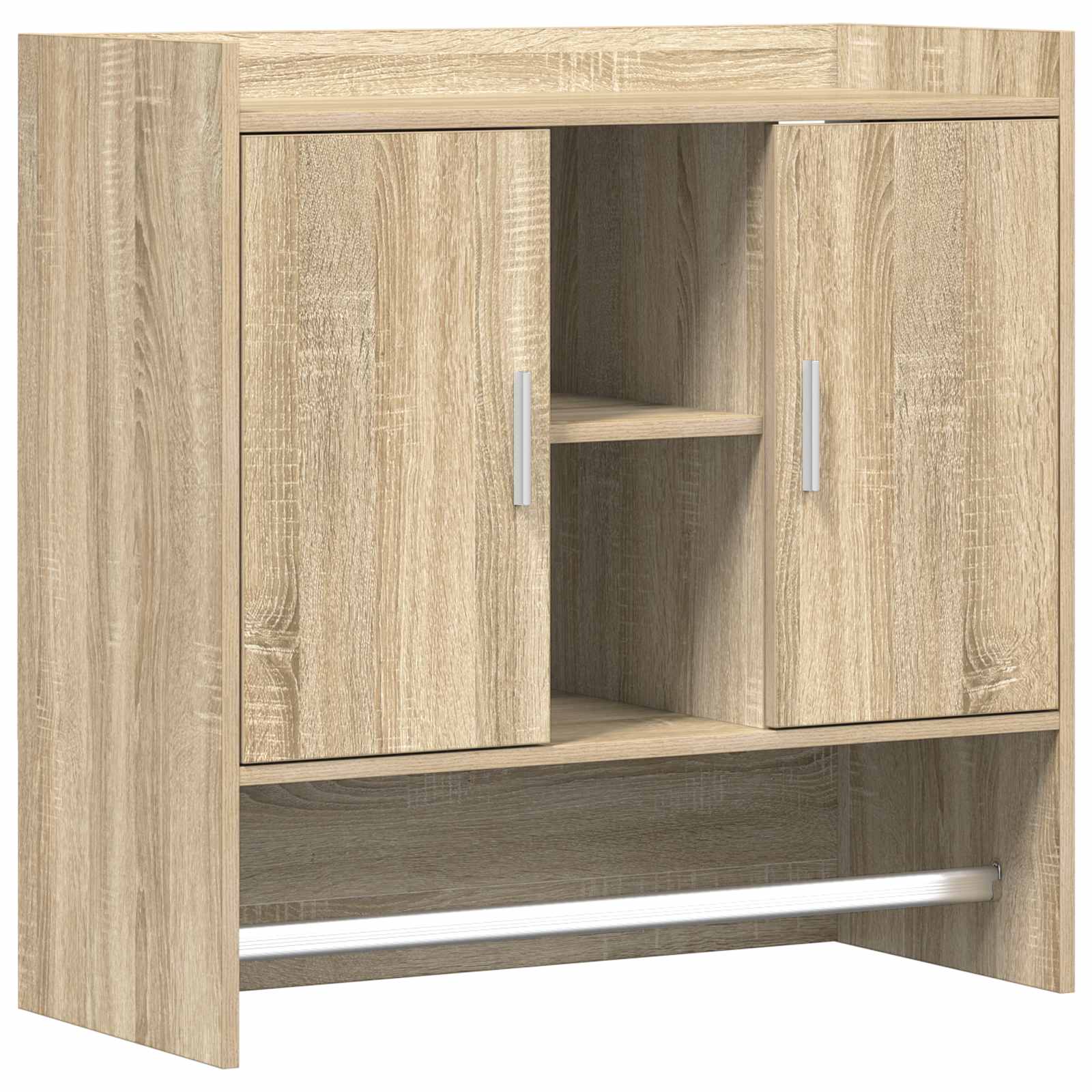 Vidaxl Wall Shelf Wall-Mounted Sonoma Oak 80 X 36 X 80 Cm 8721451281801