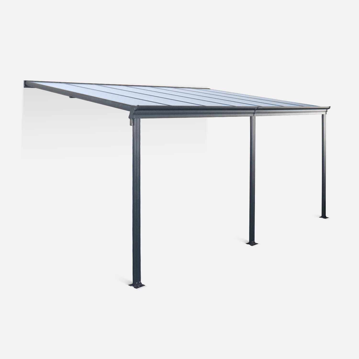 Sweeek Pérgola 3x4.4m de Aluminio con Canalón