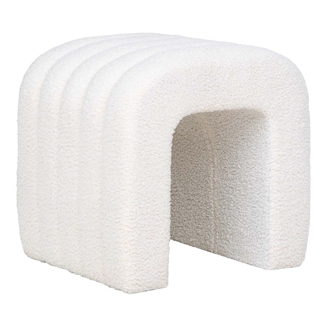 House Nordic Colma Pouf Weiß.