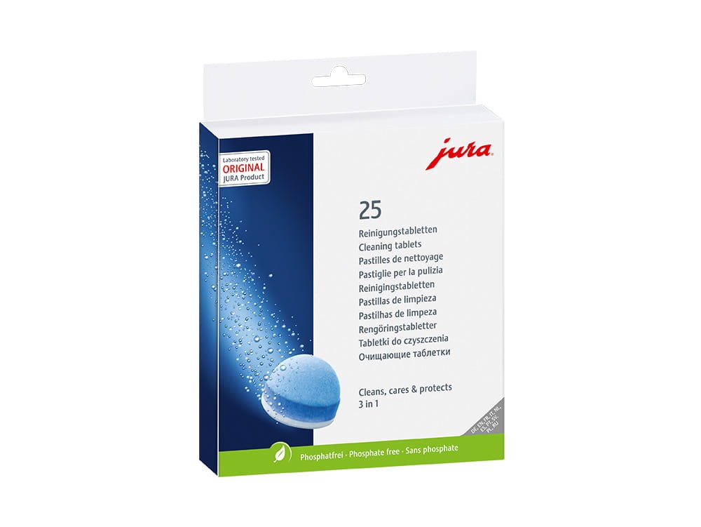 JURA 3-Phasen-Reinigungstabletten für Kaffeevollautomaten 25er Pack (25045) - Image 8