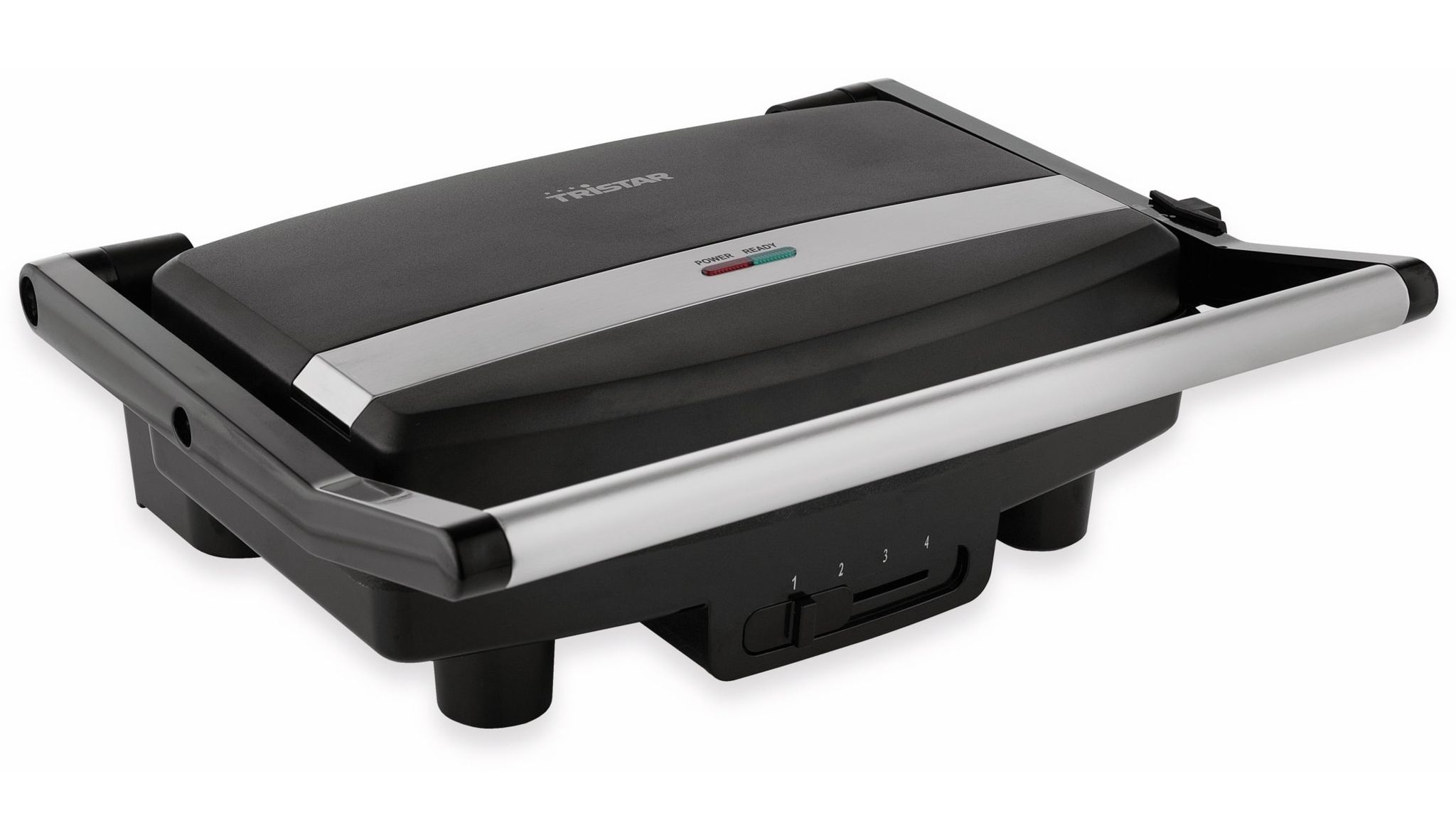 Tristar Schwarz - Gr-2856 Elektro Kontaktgrill Kontrollleuchte, Antihaftbeschichtung