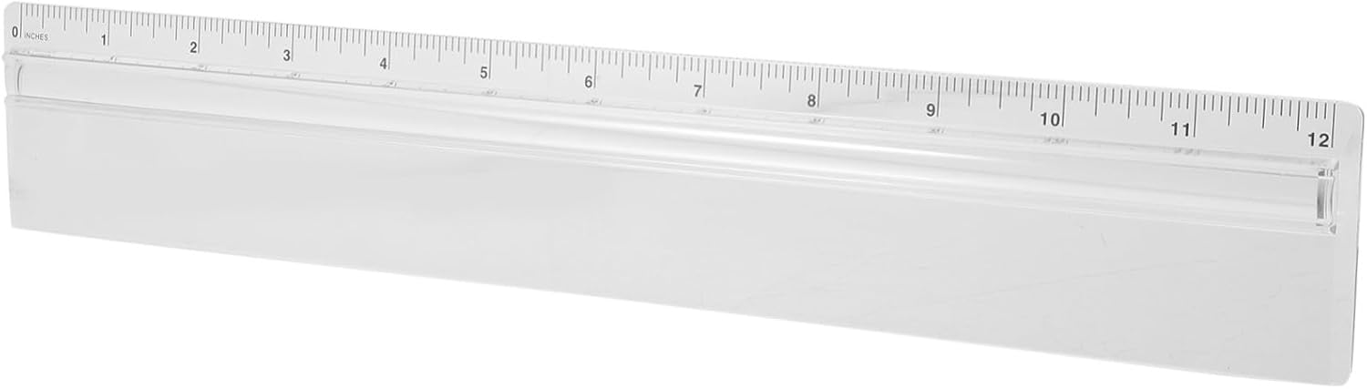 Règle loupe transparente graduée, baguette et échelle de mesure, format portable