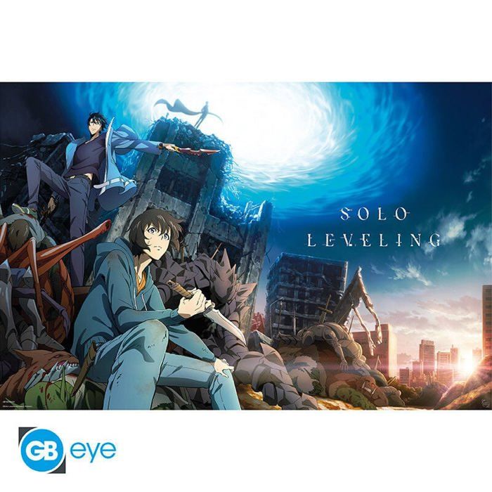 Poster - Abystyle - Solo Leveling - Staffel 1 - 91, 5x61 Cm - Glänzendes Papier - Fsc-zertifiziert