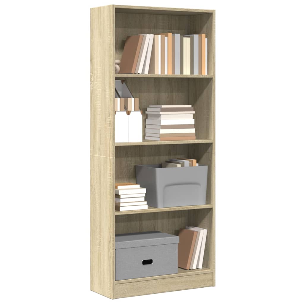 Bibliothèque Chêne Sonoma 60x24x143 Cm Bois D'Ingénierie - Vidaxl