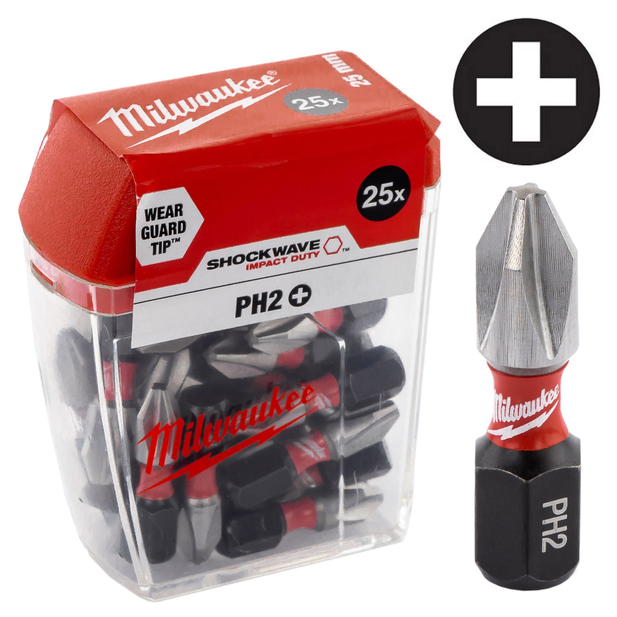 Milwaukee , Bits, 4932430853 1 Conjunto De Pontas Ph2 – 25, X, 25 Mm 1 Stück - Bild 3