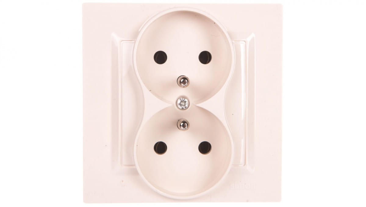Oem Simon 10 Doppelsteckdose Mit/Mit Monoblock 16A, 250V Creme Cgz2/41