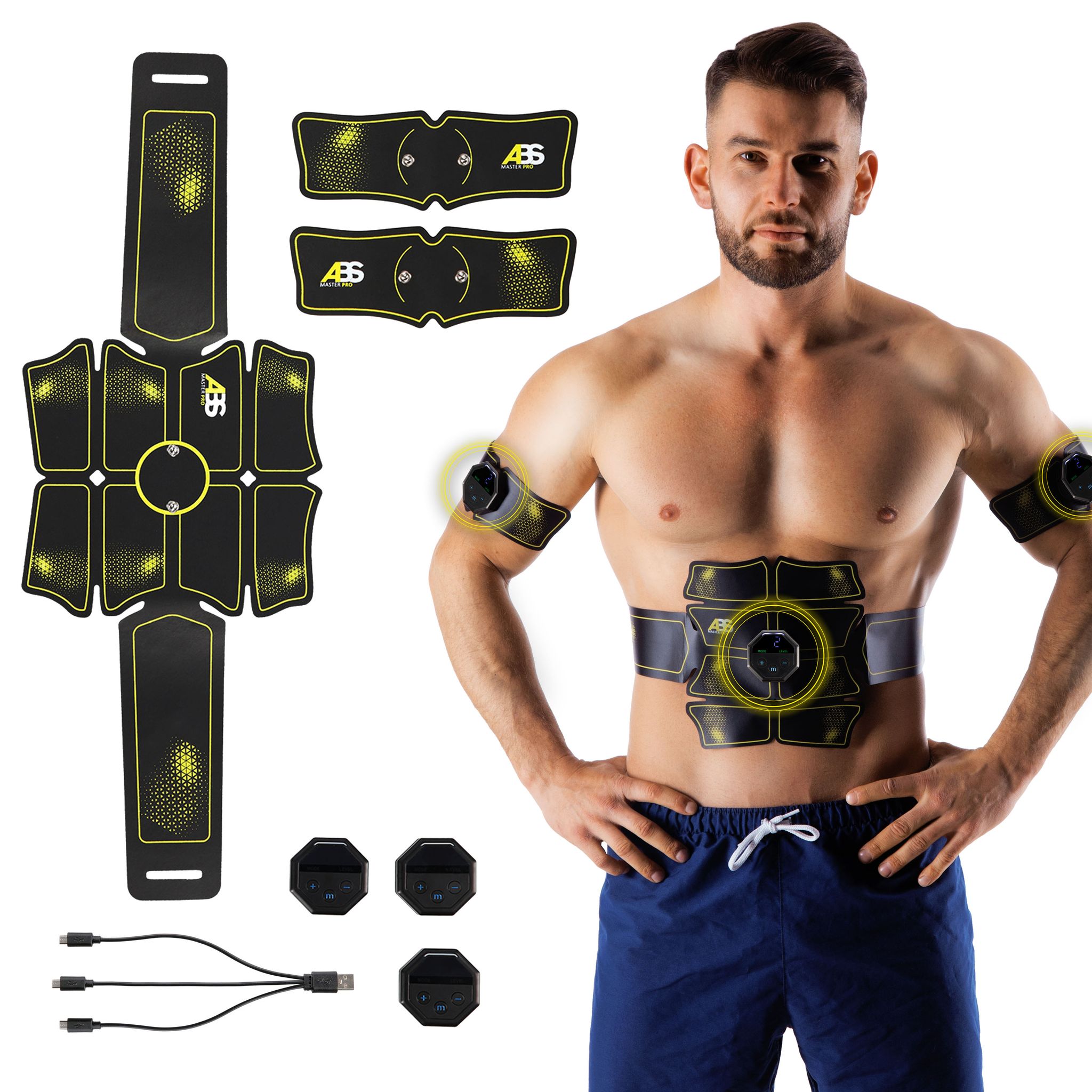 Hms Schwarz Elektrostimulator Abs Master Pro Super - Image 3