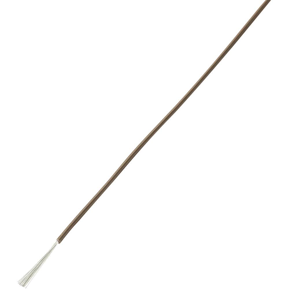 TRU Components 1564485 Litze LiY 1 x 0.14mm² Braun 25m