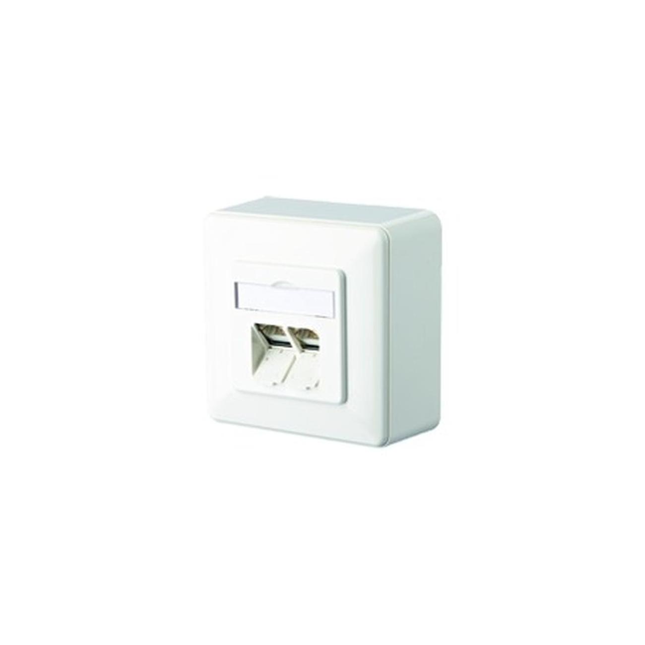 Weiß Metz Connect E-Dat C6 2 Port Ap Rein 1307380002-I - Bild 4