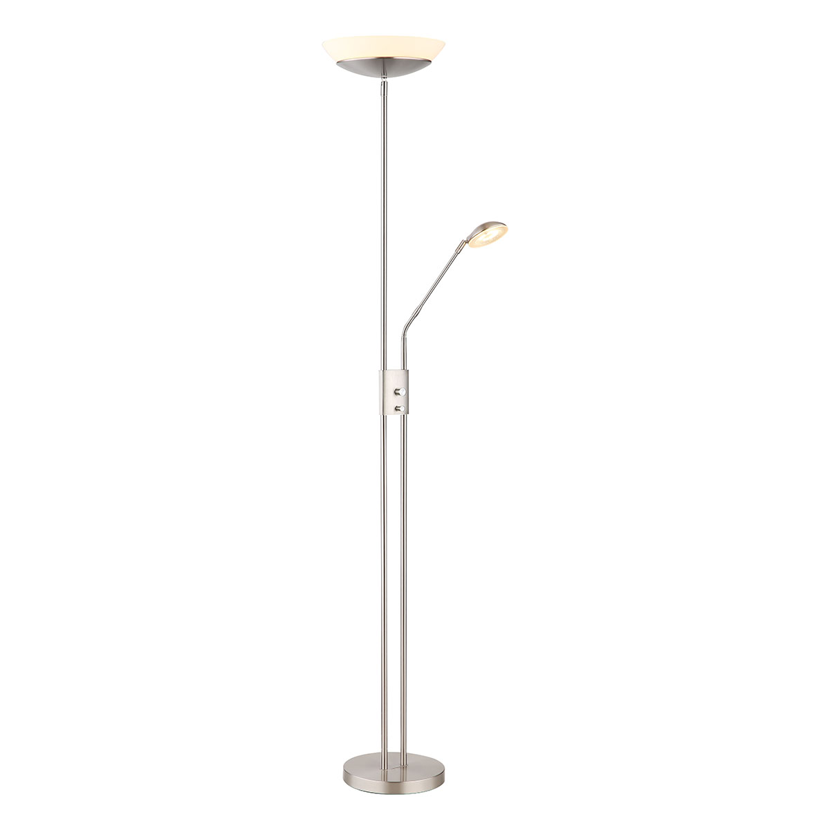 Globo Grau Stehlampe - Ganina - Nikkel - Metall - Ø 29Cm - Led