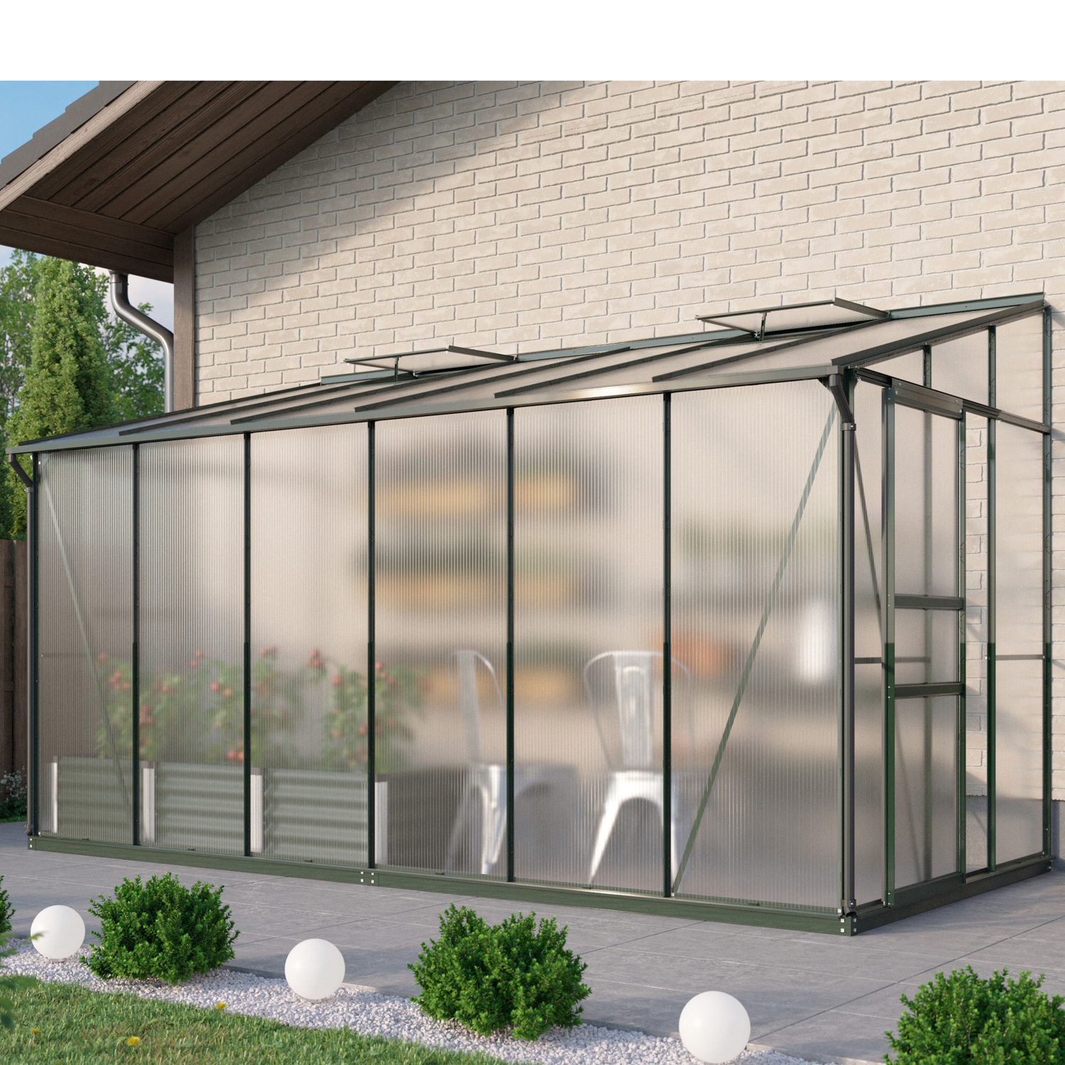 Vitavia Gewächshaus Osiris 7800 190 x 379 cm 4 mm HPK - Image 3