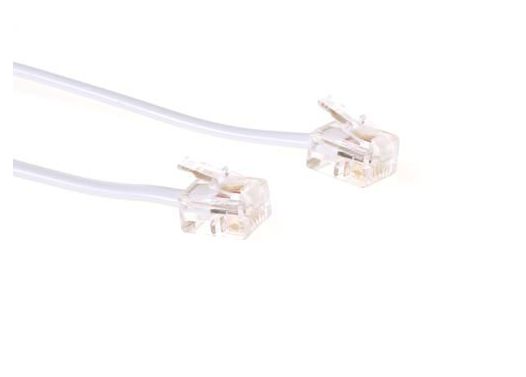 Microconnect Weiß 1M Rj11-Rj11 - Festnetztelefonkabel (Rj11, Rj11)