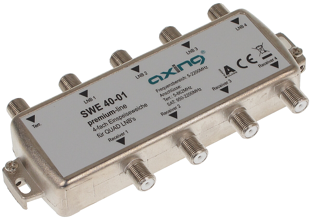 Axing SWE 40-01 SAT Einspeiseweiche für Quad-LNB (4-fach) - Bild 4