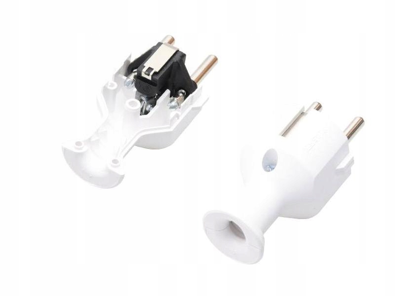 Weiß Steckdose Orno Or-Ae-1374 Mit Schraubverbindung Eurostecker Norm - Bild 3