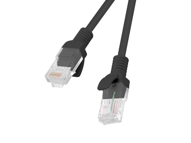 Lanberg Schwarz Utp-Patchkabel Kat. 5E 1 M