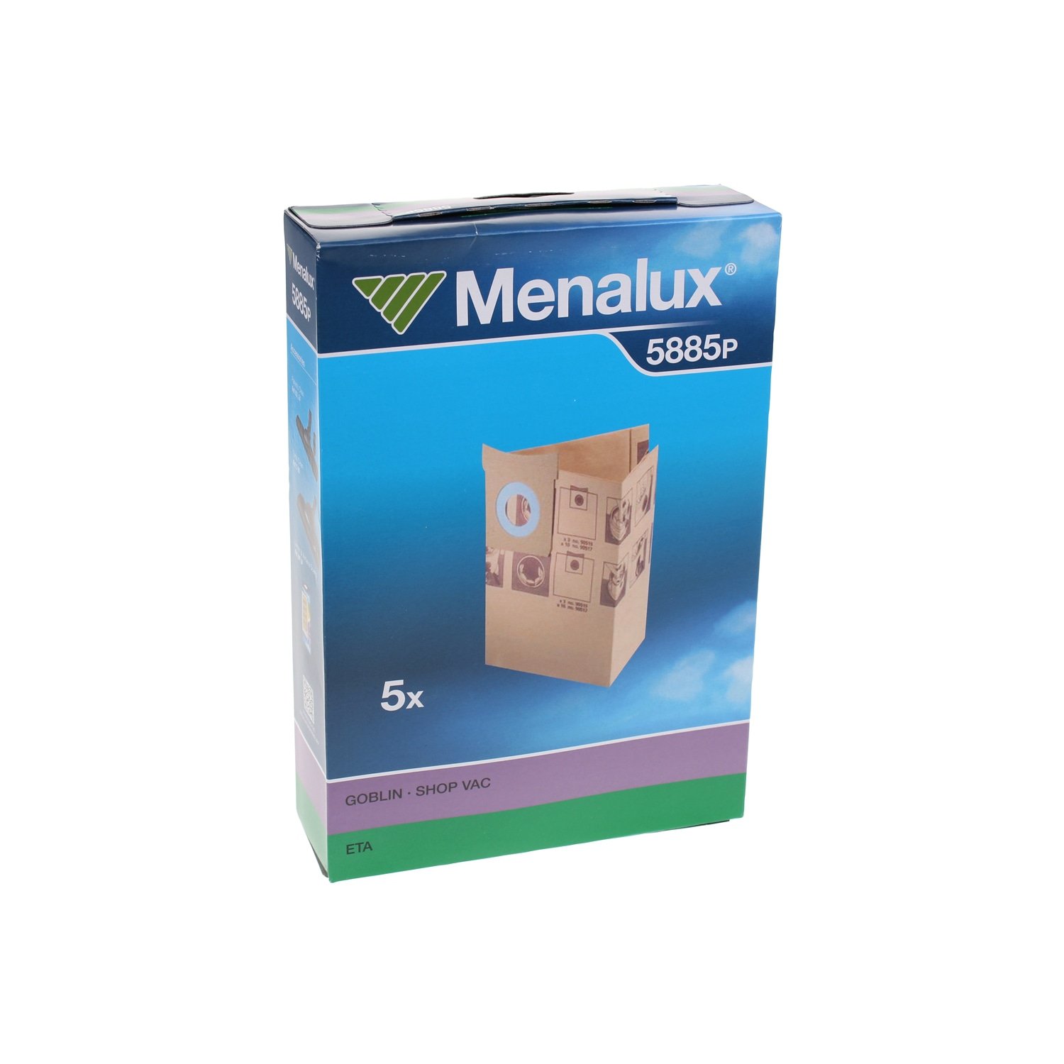 Menalux Blau Electrolux - Staubsauger Beutel - 5885P 5 Bags - 9001961771 -