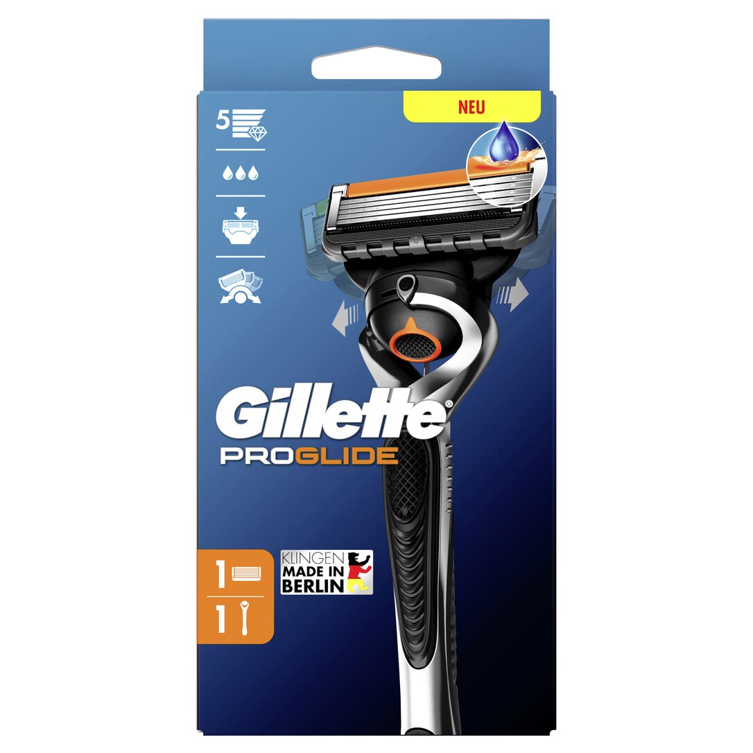 Gillette Herren Mehrfarbig Nassrasierer, Proglide - Bild 3