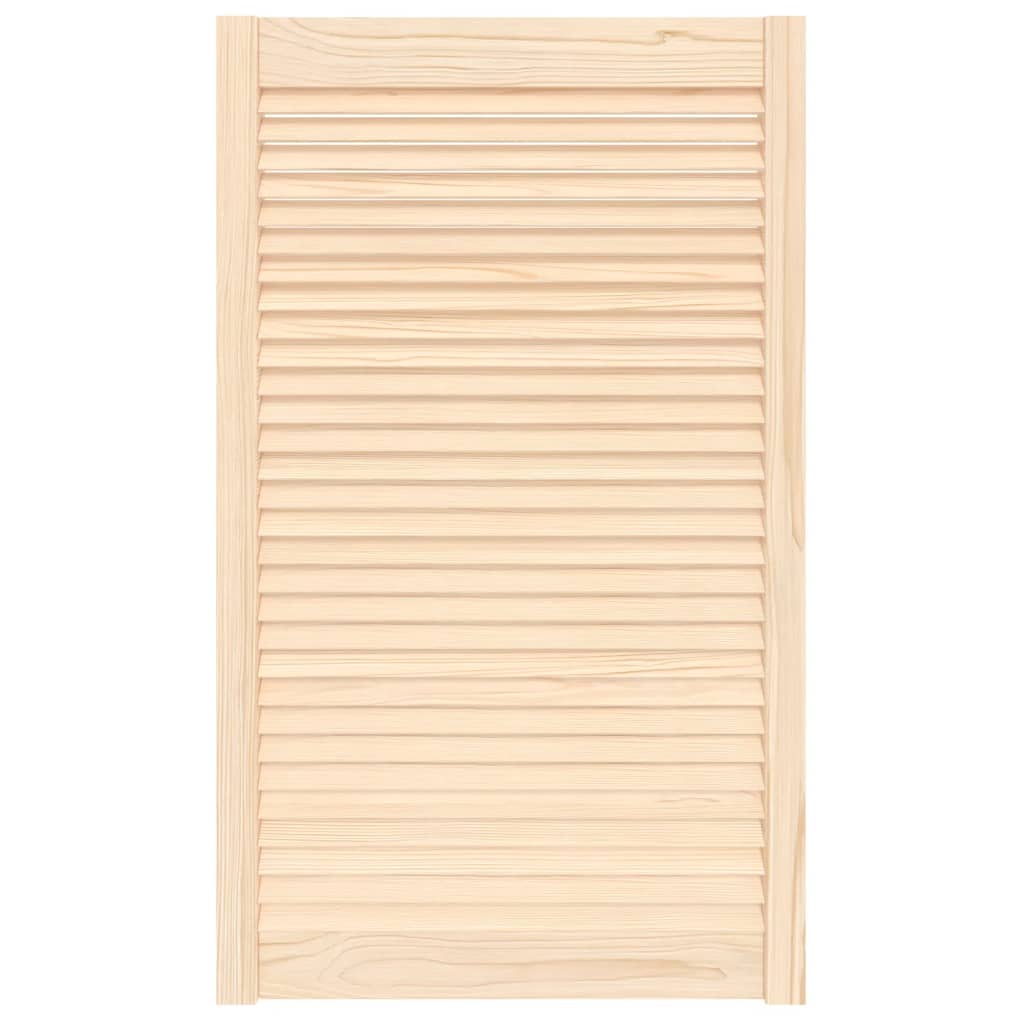 Cabinet Door Louvred Design 99.3x59.4 Cm Solid Wood Pine Vidaxl