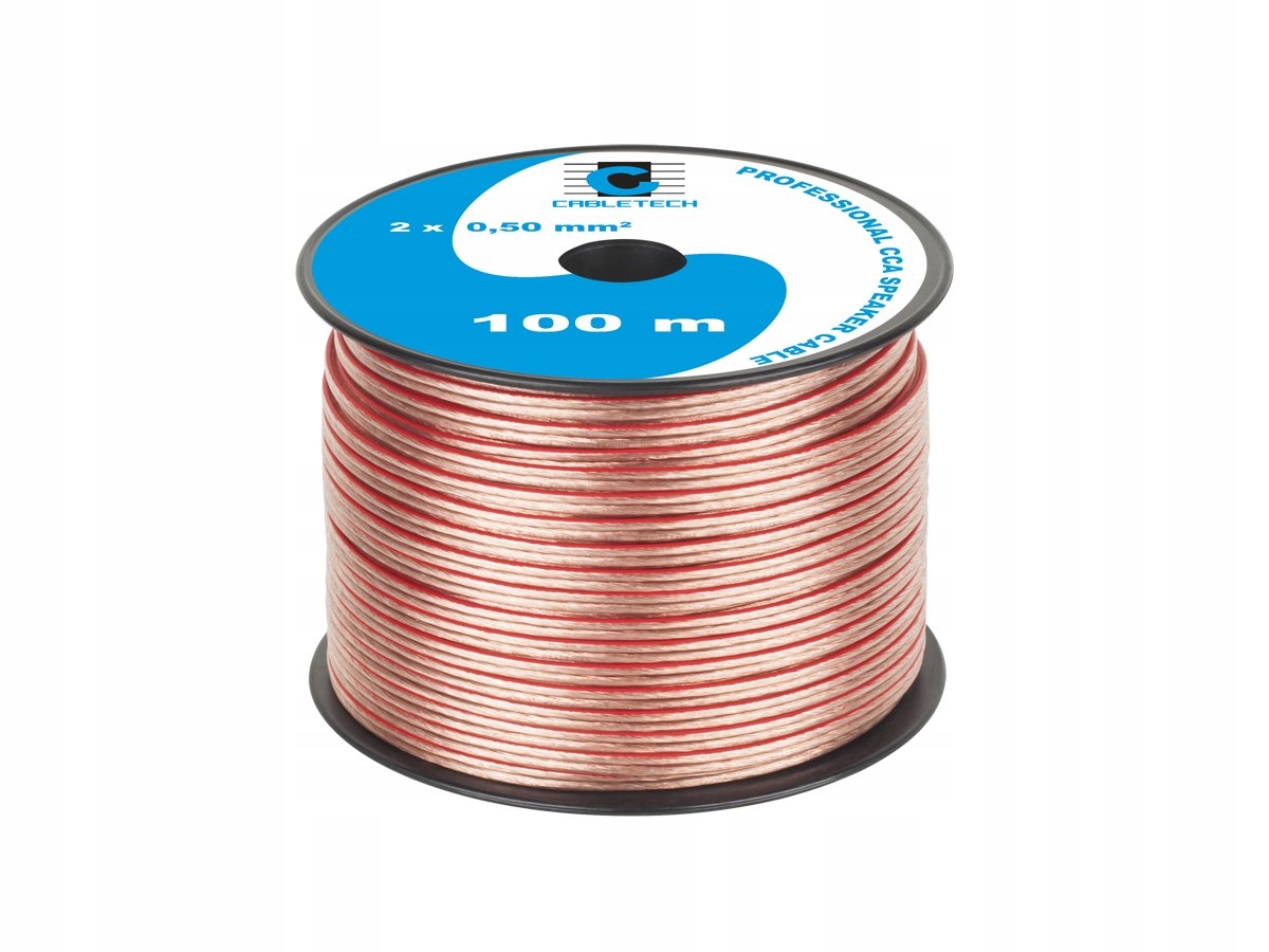 Transparent Cca Cabletech Lautsprecherkabel 2 X 0,5 Mm² 100 M - Bild 3