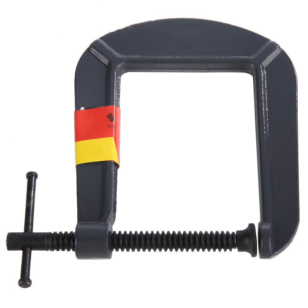 Serre-joint en C en acier forgé pour menuiserie, ouverture 70 mm, profondeur 110 mm