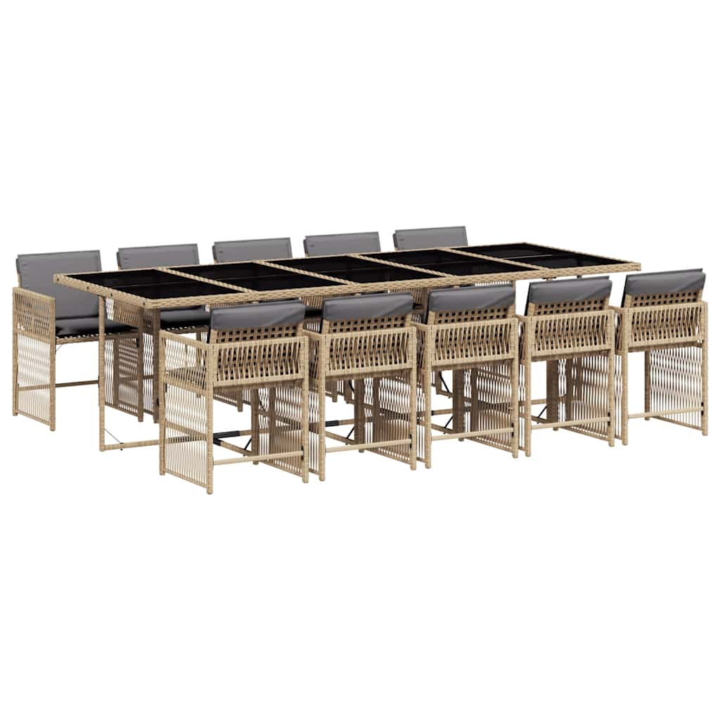 Garden Dining Set Mix Beige Vidaxl