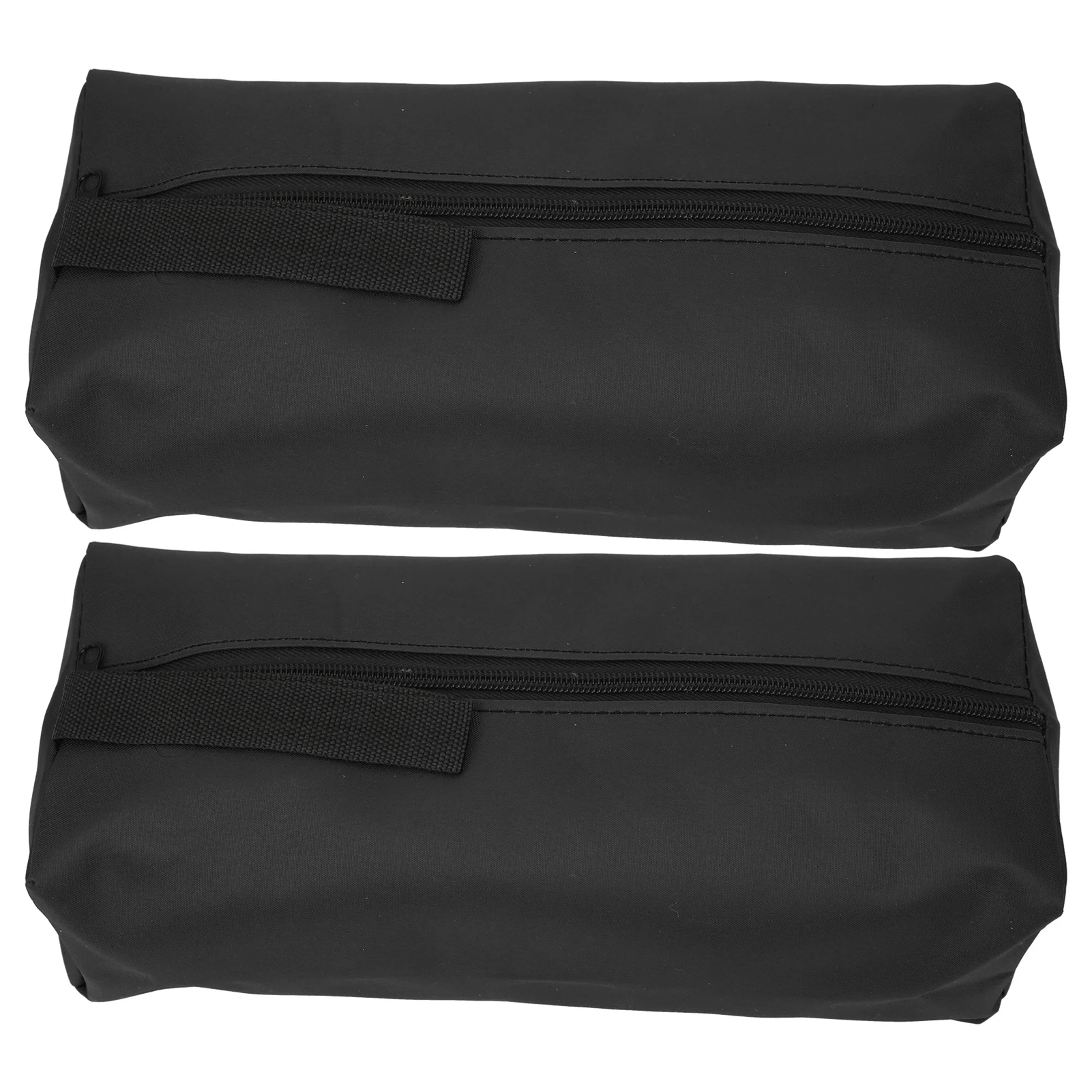 Sac à outils à main en polyester 600D noir, fermeture éclair, 30 x 10 x 10 cm, lot de 2