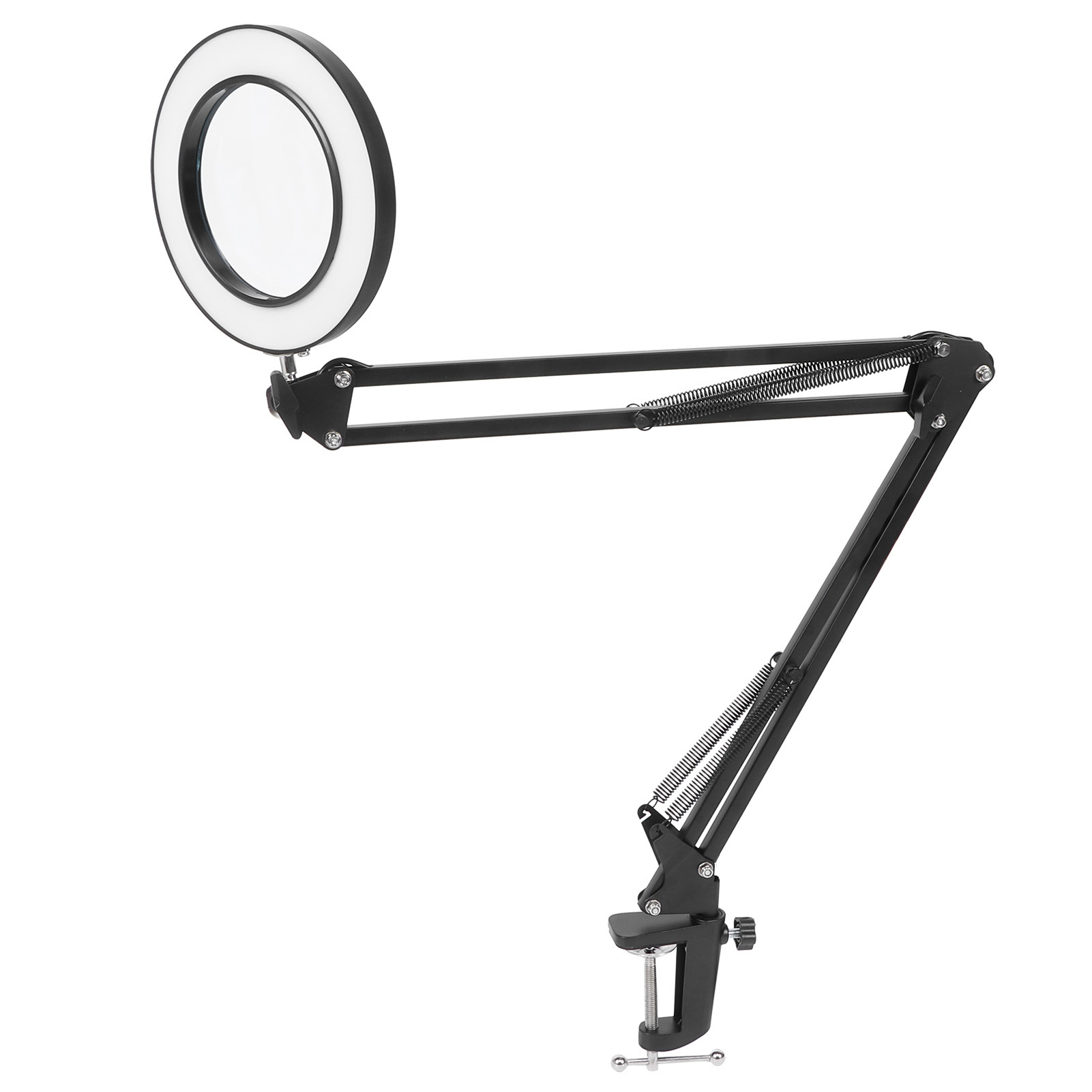 Lampe loupe LED 5x avec pince, USB dimmable, pour lecture et broderie