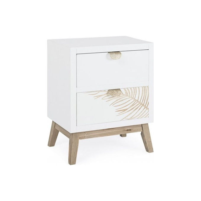 Tvilum 89091hlhl Nova Comodino 2 Cassetti Truciolare 40x48x34 Cm Colore Jackson Hickory