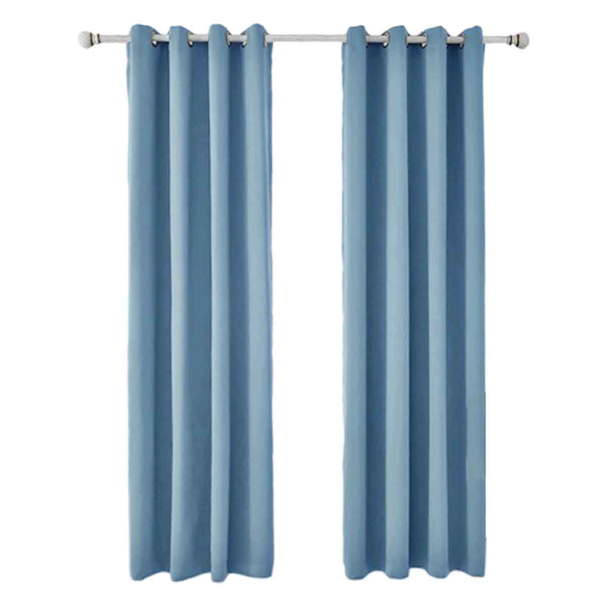 2 Pièces Rideaux Occultants Thermiques Pour Salon - 140x240cm - Bleu