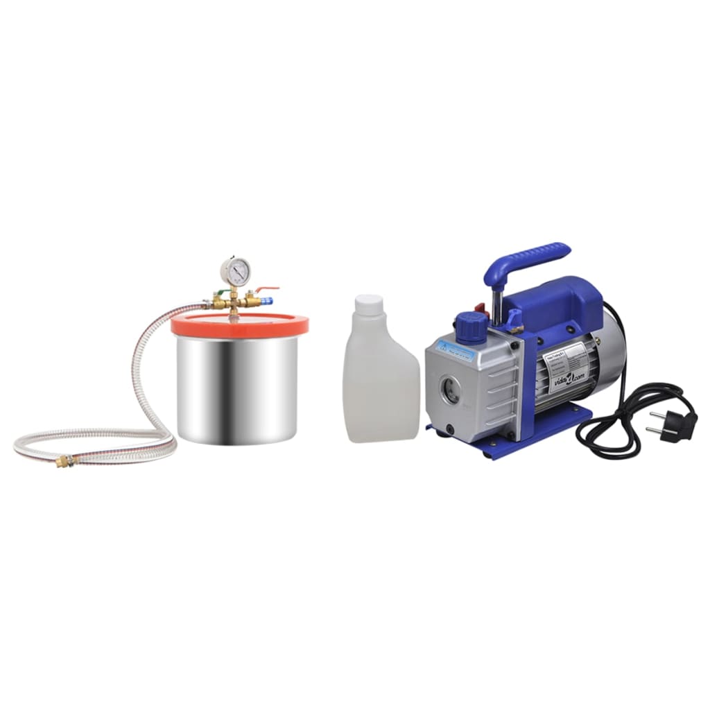 Vidaxl Vakuumkammer Mit Einstufiger Pumpe 7,4 L