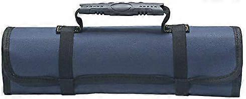 Sac à outils enroulable 22 poches en tissu Oxford 600D, 58,5 x 35,5 cm, bleu