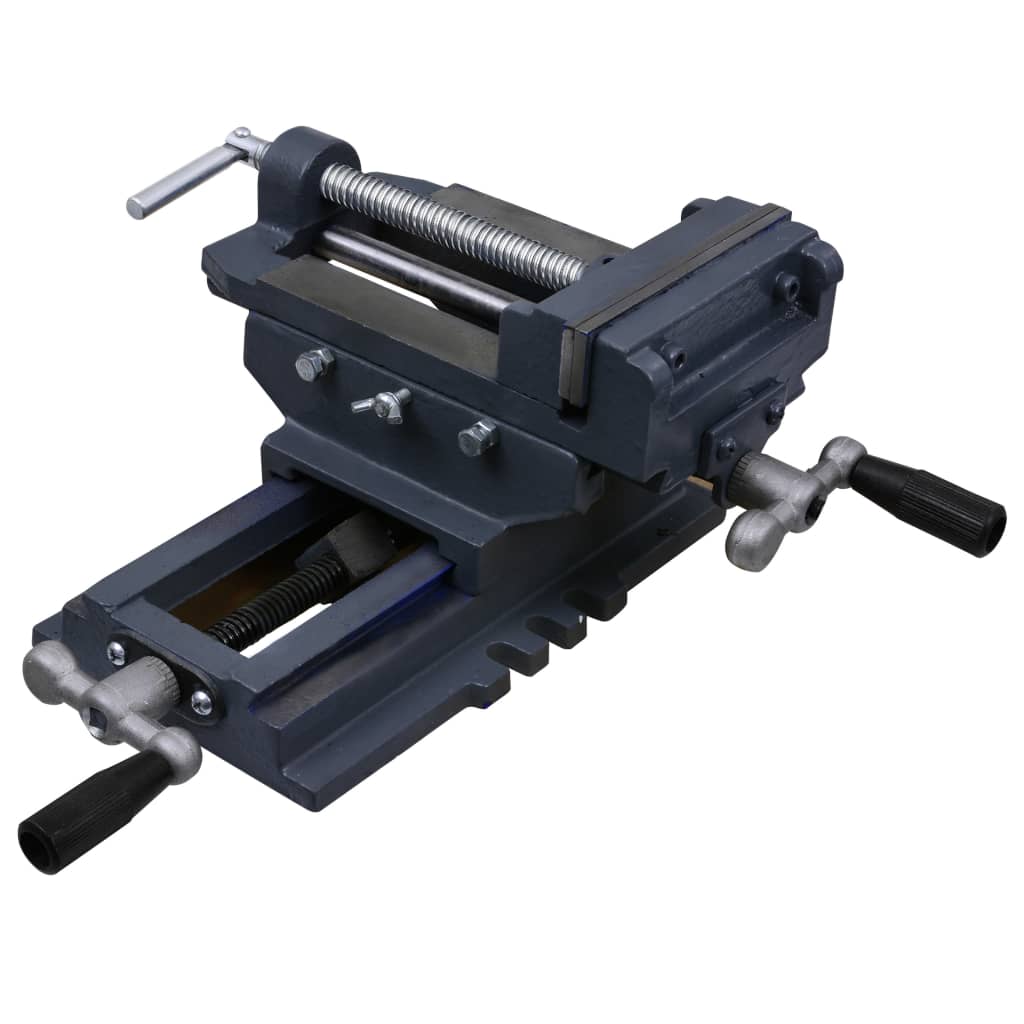 Étau de perceuse à glissière transversale en fonte, mâchoire 127 mm, courses 95 mm